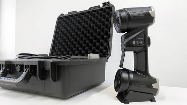 INSVISION 3D scanner taken out of its equipment case for display