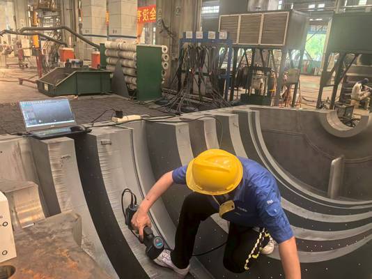 INSVISION 3D scanner scanning large aerospace castings