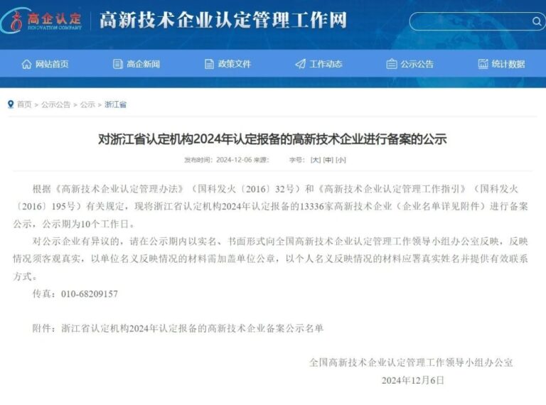 Congratulations! INSVISION has been recognized as a National High-Tech Enterprise for 2024.