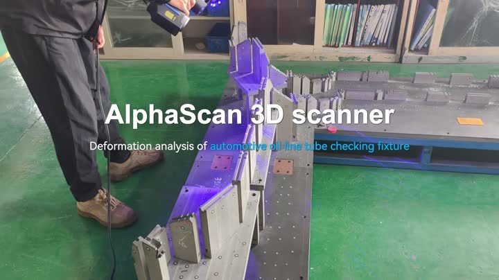 AlphaScan Deformation Analysis for Automotive Oil Pipe Fixtures