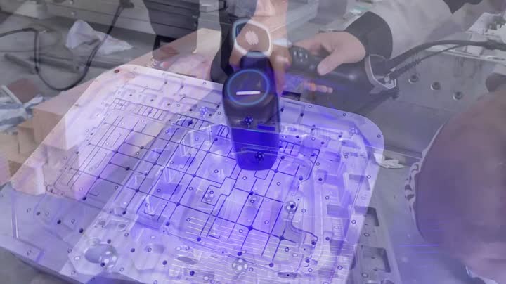 AlphaScan三维扫描仪 工业金属工件精度检测演示视频