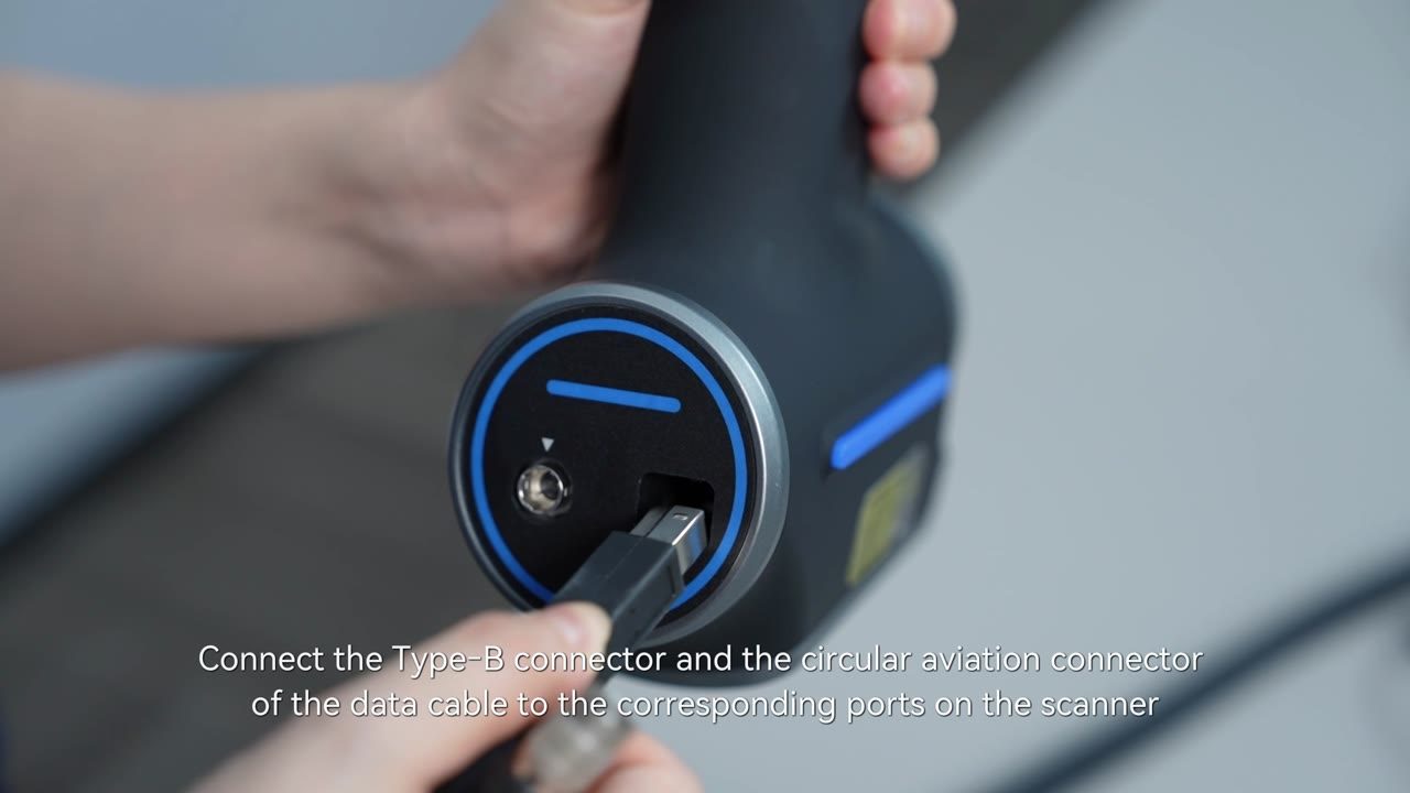 AlphaScan S1'in bilgisayara ve tarayıcıya kablo bağlantıları