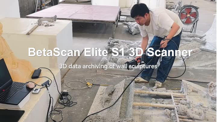BetaScan 3D Documentation of a Wall Relief Sculpture