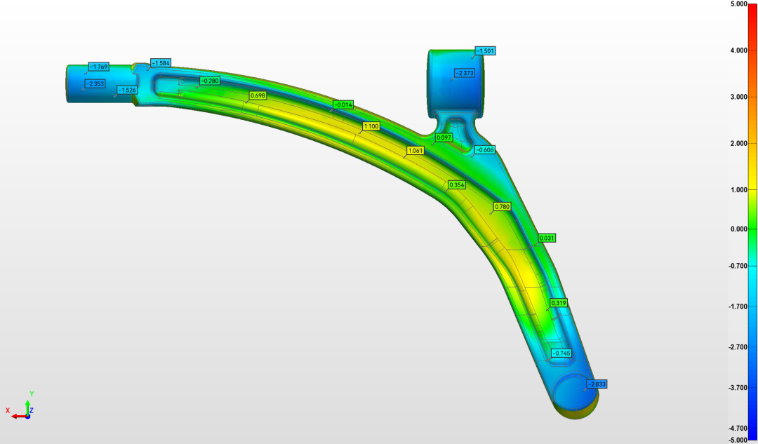 02 Product inspection: quantifying casting deformation