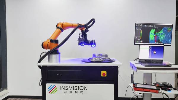 启源视觉 AlphaAutoScan-400 扫描过程展示图