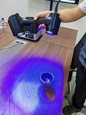 启源视觉 AlphaScan 扫描工件过程展示