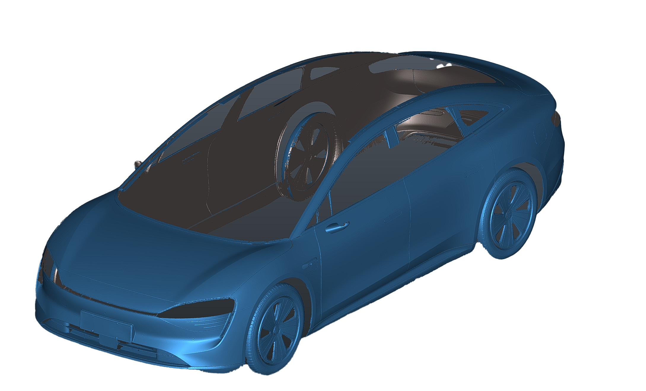 启源视觉三维扫描仪扫描整车模型